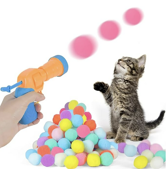 PatiliHarikalar Peluş Top Atan İnteraktif Kedi Oyuncağı