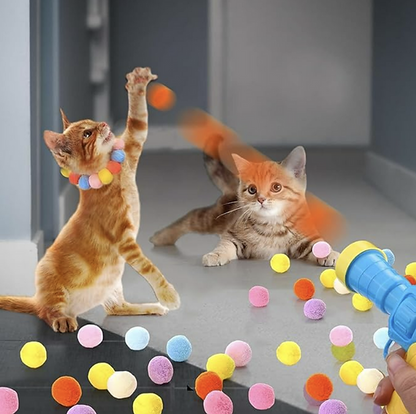 PatiliHarikalar Peluş Top Atan İnteraktif Kedi Oyuncağı