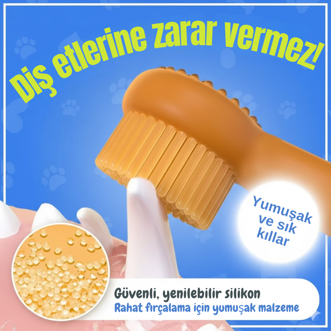 PatiliHarikalar Kedi/Köpek Silikon Diş Fırçası