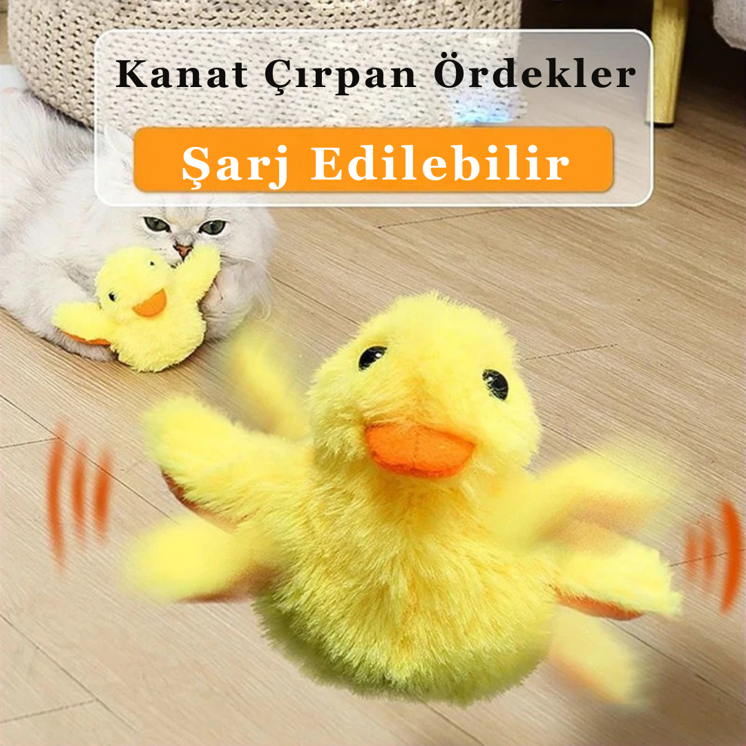 PatiliHarikalar Catnip’li İnteraktif Şarjlı Ördek Oyuncağı