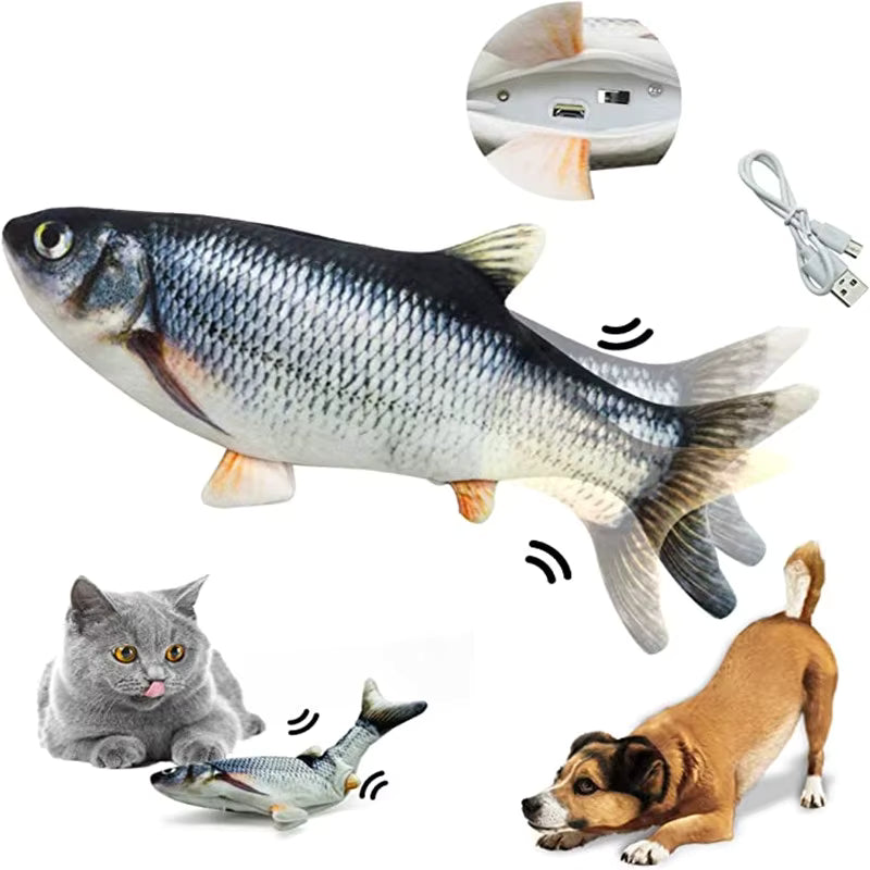 PatiliHarikalar Hareketli Balık Kedi Oyuncağı Şarjlı