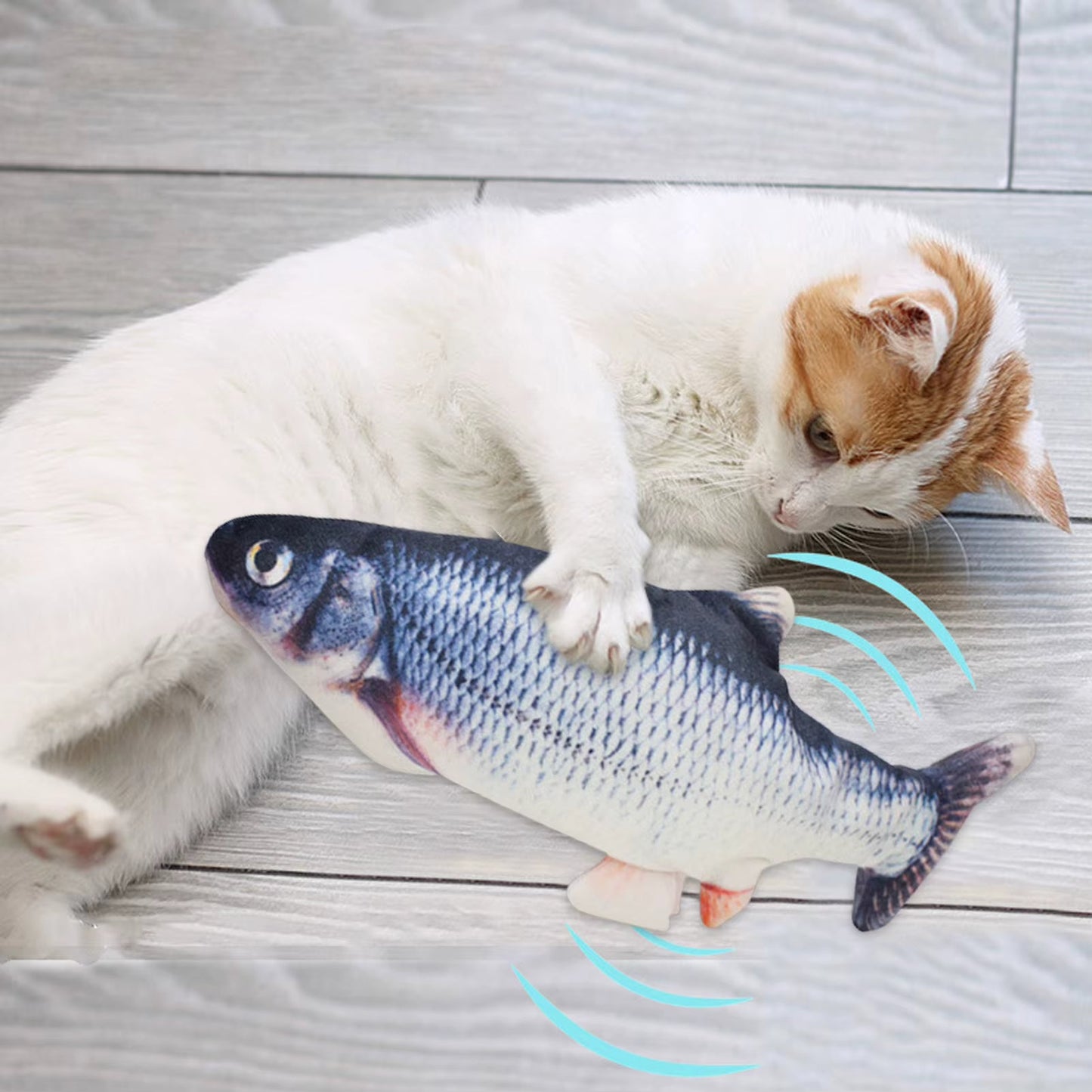 PatiliHarikalar Hareketli Balık Kedi Oyuncağı Şarjlı