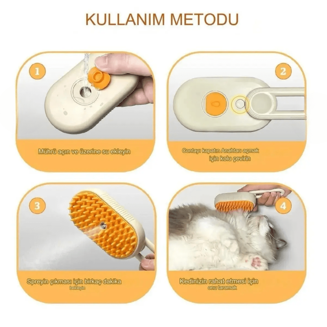 PatiliHarikalar Masaj Etkili Tüy Temizleyici Tarak