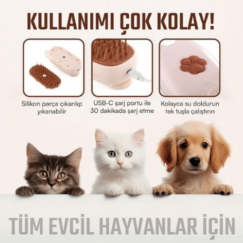 PatiliHarikalar Sağlıklı Tüyler İçin Masaj Etkili Bakım Fırçası
