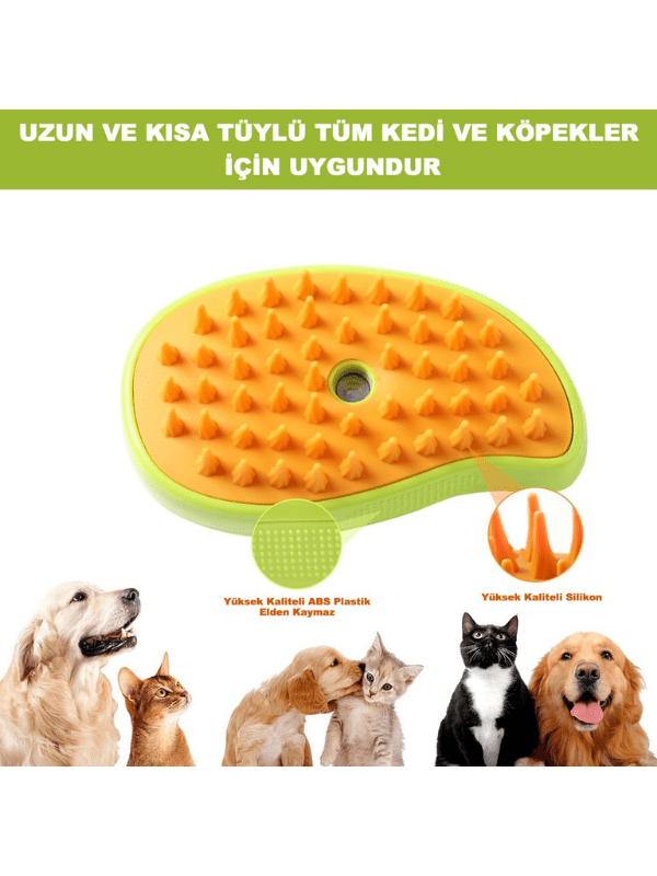 PatiliHarikalar Brush – Silikon Masajlı Tüy Toplama Tarağı