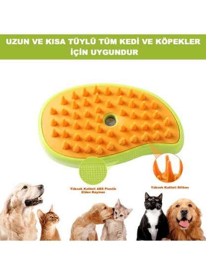PatiliHarikalar Brush – Silikon Masajlı Tüy Toplama Tarağı