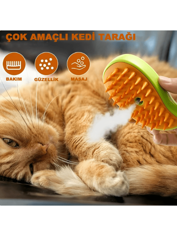 PatiliHarikalar Brush – Silikon Masajlı Tüy Toplama Tarağı